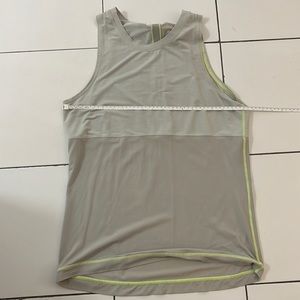Grey Lululemon tank size medium in great condition.